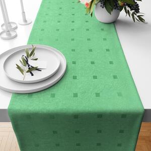 Ervi dekorační běhoun na stůl - Čtverečky zelené