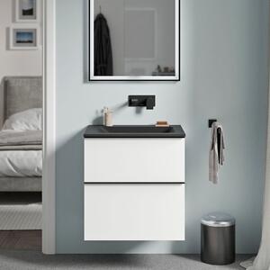 Koupelnová skříňka LAVOA 60 cm s umyvadlem z minerálního odlitku CREAM
