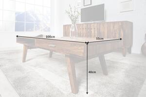 Konferenční stolek RETRO 100 cm - přírodní
