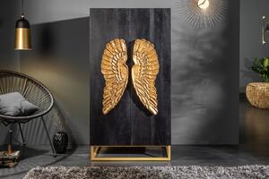 Komoda ANGEL 70 cm - černá, zlatá