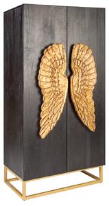 Komoda ANGEL 70 cm - černá, zlatá