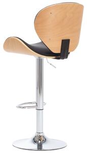 Barová židle Encino - umělá kůže | černá