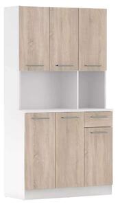 PELION NEW KREDENC BIELA/DUB SONOMA