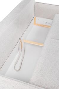 Béžová rozkládací pohovka z textilie bouclé 215 cm Patti – Bonami Selection