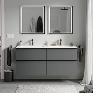 Koupelnová skříňka LAVOA 120 cm s umyvadlem z minerálního odlitku BRUXELLES