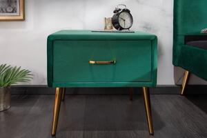 Noční stolek FAMUS - zelená - INV