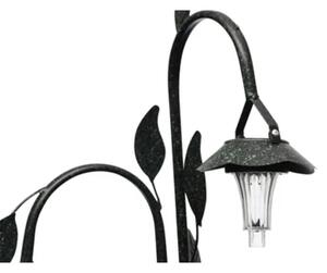 Koš na květiny se solární LED lampou