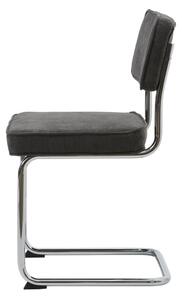 Antracitově šedá jídelní židle Unique Furniture Rupert Bauhaus