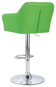Barová židle Claude s područkami - umělá kůže | zelená