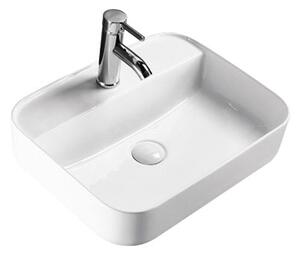 Umyvadlo na desku KW8085 - sanitární keramika - 50 × 40 × 13 cm - možnost volby barvy