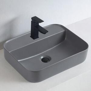 Umyvadlo na desku KW8085 - sanitární keramika - 50 × 40 × 13 cm - možnost volby barvy