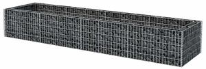Gabionový vyvýšený záhon ocel 360 x 90 x 50 cm