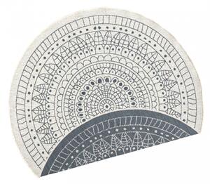 Hans Home | Kusový koberec Twin-Wendeteppiche 103143 creme graun, šedá - 140x140 (průměr) kruh