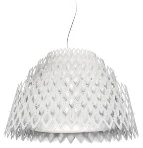 Slamp Half Charlotte, bílé designové závěsné svítidlo, 4xE27, průměr 79cm