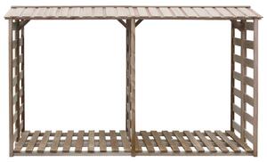 Kůlna na dříví 300 x 90 x 176 cm impregnovaná borovice
