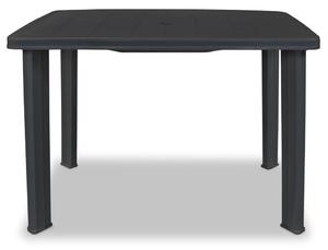 Zahradní stůl antracitový 101 x 68 x 72 cm plast