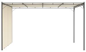 Zahradní altán Growler s bočním závěsem - krémový | 4x3x2,25 m