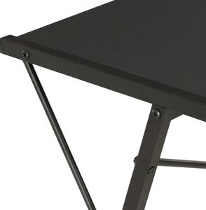 Psací stůl Moncur s poličkami - černý | 116x50x93 cm