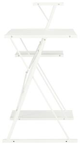 Psací stůl Moncur s poličkami - bílý | 116x50x93 cm