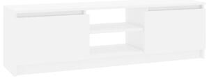 TV stolek Rakby - bílý s vysokým leskem | 120x30x35,5 cm