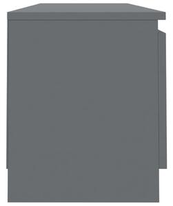 TV stolek Rakby - šedý s vysokým leskem | 120x30x35,5 cm