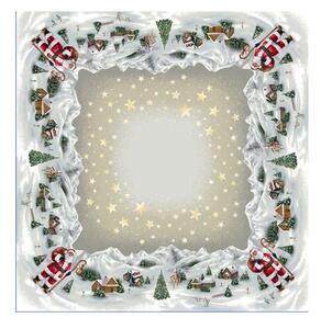 Vánoční gobelínový ubrus na stůl 100x100 cm Eden 974 100x100 cm Vícebarevná