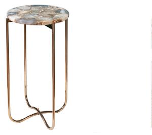 Noble Home Vícebarevný achátový odkládací stolek Dastus I, 35 cm