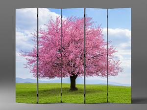 Liox Paraván růžový kvetoucí strom Rozměr: 225 x 180 cm