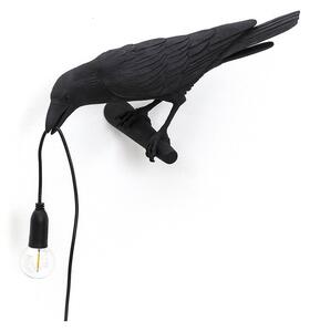 Seletti - Bird Lamp Looking Left Nástěnné Svítidlo Black - Lampemesteren