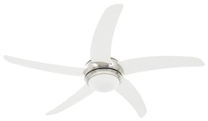 Ozdobný stropní ventilátor se světlem 128 cm bílý