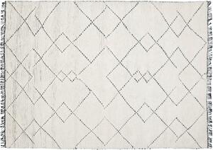 Linie Design Geometrický koberec Torun Black, smetanovo-černý Rozměr: 140x200 cm