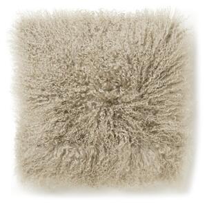 Skinnwille Home Collection Kožešinový polštář Taupe, tibetská kožešina, 40x40 cm