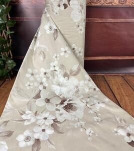 Ervi bavlna š.240 cm - Malované květy na béžovém č.25184-30, metráž