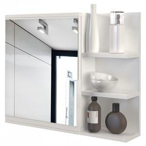 AMI nábytek Koupelnové zrcadlo L3 pravá Bílý