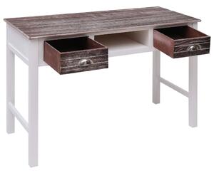 Psací stůl hnědý 110 x 45 x 76 cm dřevo