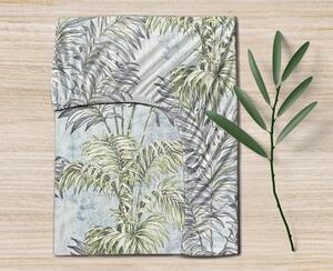 Ervi bavlněné napínací prostěradlo - palmové listy