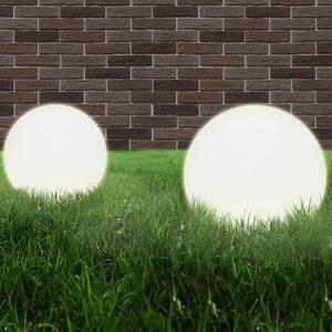 Kulovité LED lampy 4 ks koule 40 cm PMMA