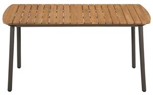 Zahradní stůl 150 x 90 x 72 cm masivní akácie dřevo a ocel