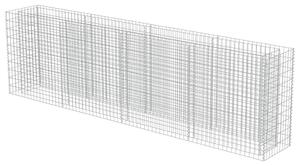 Gabionový vyvýšený záhon pozinkovaná ocel 360 x 50 x 100 cm