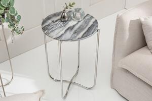 Příruční stolek NOBL 38 cm - šedá, stříbrná - INV