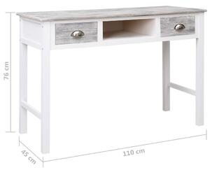 Psací stůl Mansion - šedý | 110x45x76 cm