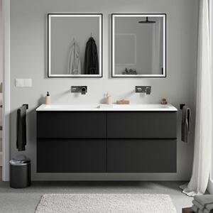Koupelnová skříňka LAVOA 120 cm s umyvadlem z minerálního odlitku BRUXELLES