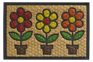 Vopi Kokosová rohožka Boucara Decor Flower pots, 40 x 60 cm