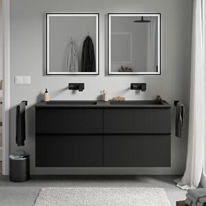 Koupelnová skříňka LAVOA 120 cm s umyvadlem z minerálního odlitku BRUXELLES