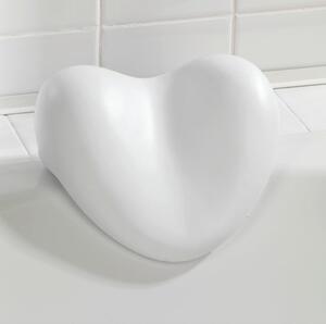 Bílá opěrná podložka do vany Wenko Bath Pillow White, 25 x 11 cm