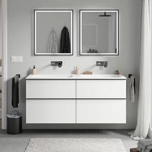 Koupelnová skříňka LAVOA 120 cm s umyvadlem z minerálního odlitku CREAM - možnost volby barvy