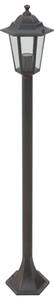 Zahradní sloupové lampy 6 ks E27 110 cm hliníkové bronzové
