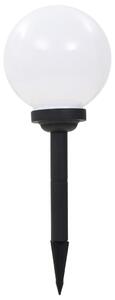 Zahradní solární lampy 3 ks LED kulovité 20 cm RGB