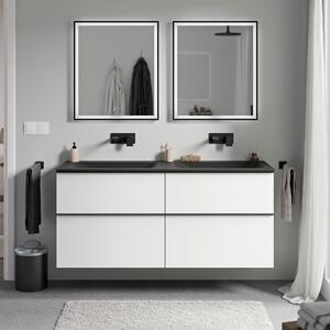 Koupelnová skříňka LAVOA 120 cm s umyvadlem z minerálního odlitku CREAM - možnost volby barvy