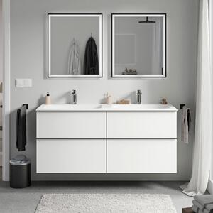 Koupelnová skříňka LAVOA 120 cm s umyvadlem z minerálního odlitku CREAM - možnost volby barvy
